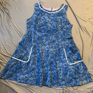 ModCloth retro water print dress 3x